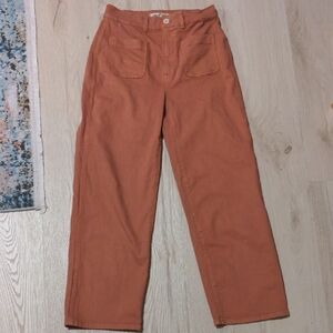 Madewell Terracotta Buttoned Pants